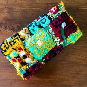 Handmade Moroccan Kilim clutch